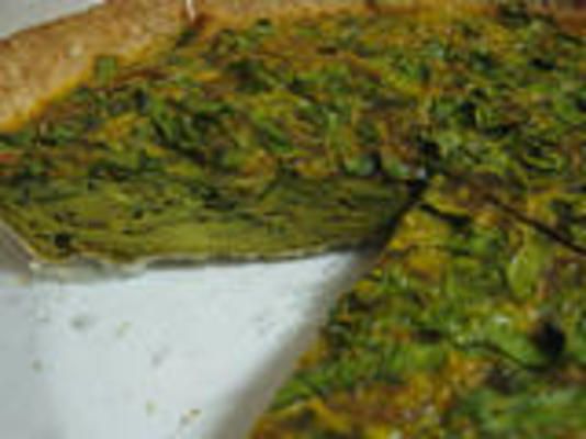 curried spinch quiche / frittata
