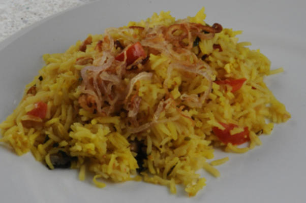nasi biryani - viering rijst (brunei)