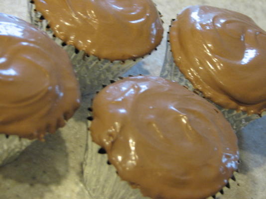 gevulde chocolade wolk cupcakes