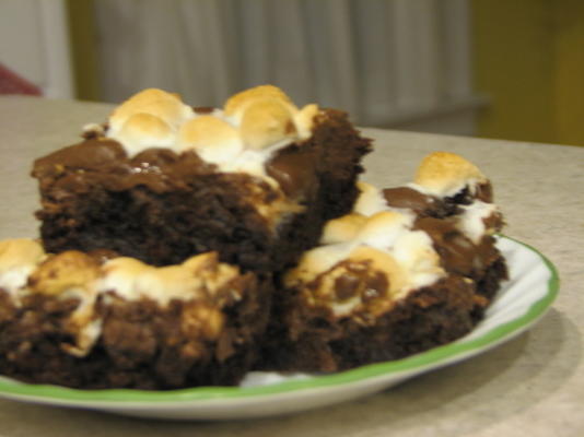 modderige weg brownies (rotsachtige weg zonder de walnoten)