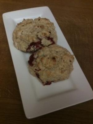 Raspberry scones van havermout