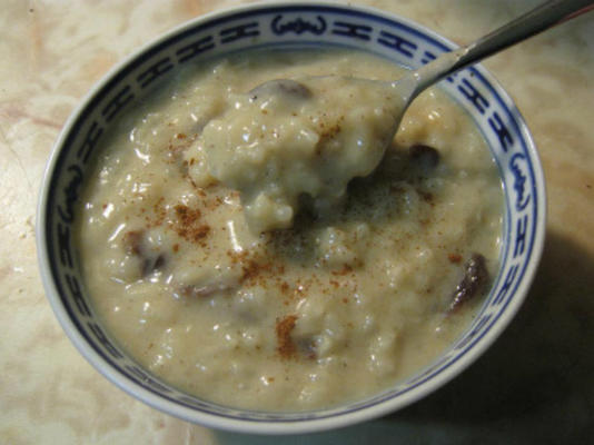 ahorn rijstpudding (veganistisch, glutenvrij)