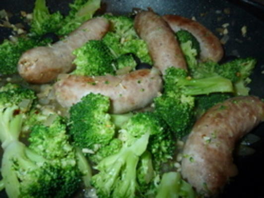 worsten met broccoli
