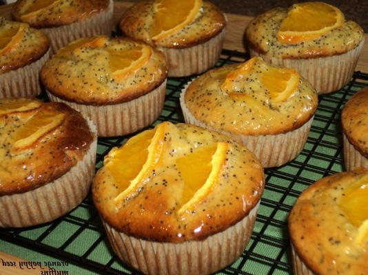 oranje maanzaad muffins