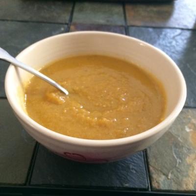 geroosterde butternut squash en kip bisque