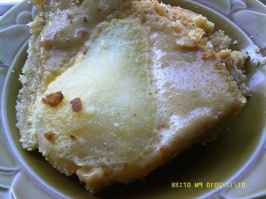 peren taart met amandel zandkoekjes korst