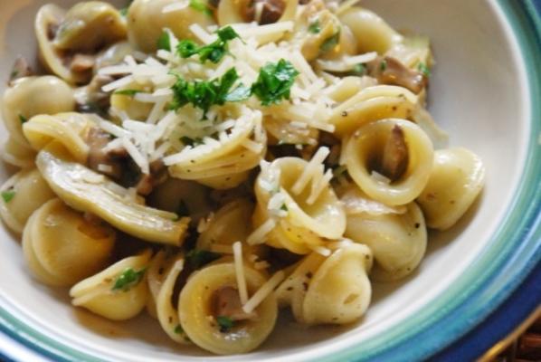 mushroom marsala pasta met artisjokken