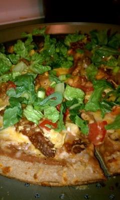 steak taco pizza