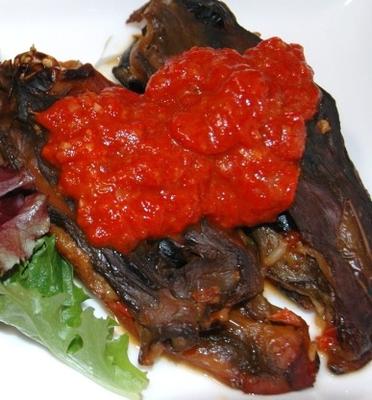 cheesy garnalen gevulde corno di toro pepers