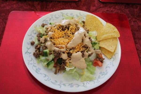 mascarpone dressing voor taco salade