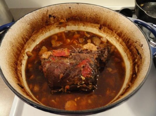 nederlands oven knoflook, rozemarijn, bezaaide hertenrug