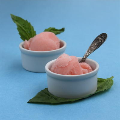 grapefruit basilicumsorbet
