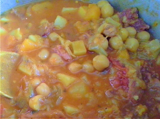 sopa de garbanzos (kikkererwtensoep)