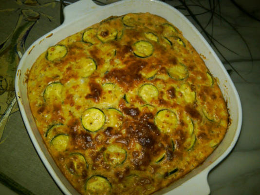 een courgette taart