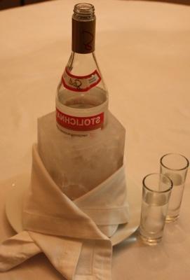 bevroren Russische wodka