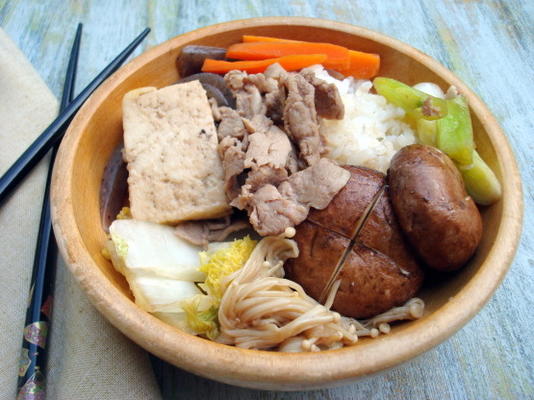 varkensvlees sukiyaki