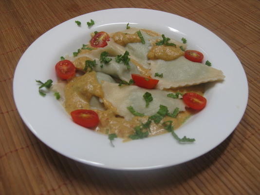 Indo-Italiaanse fusionravioli
