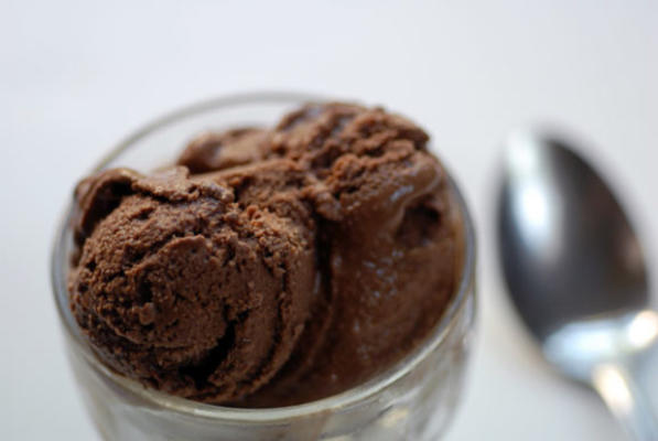 veganistische chocoladesorbet
