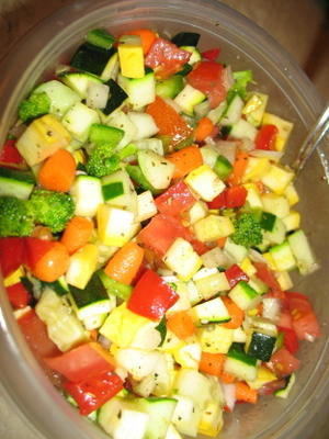verse gemarineerde groentesalade