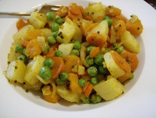 samosa-gekruide aardappel-wirwar (en tvp)