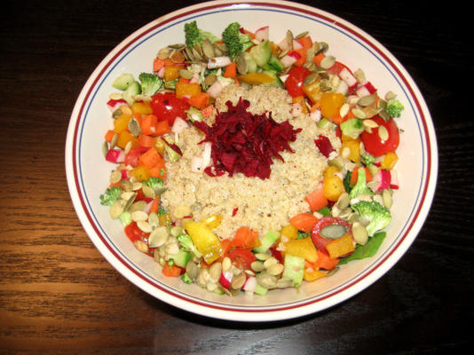regenboog quinoa salade