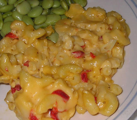 macaroni en pimiento-kaas