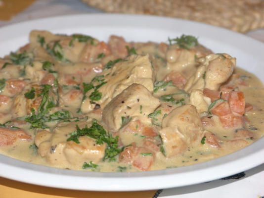 fricassee van kip a la Berrichonne