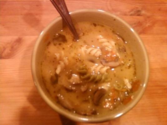 knoflook champignonsoep