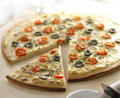 alouette stijl witte pizza