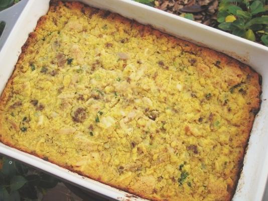 luxe cornbread dressing casserole (grote partij)