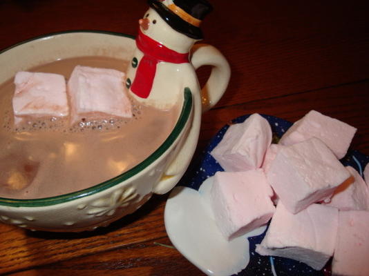 zelfgemaakte pepermunt marshmallows