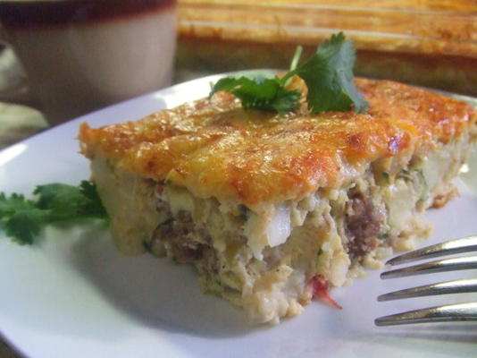 v's eenvoudige hartige Mexicaanse quiche