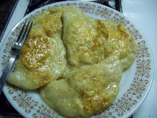 pierogi (zuurkool van aardappel en champignons)