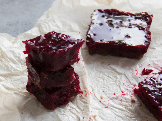 scherpe en pittige cranberrybars