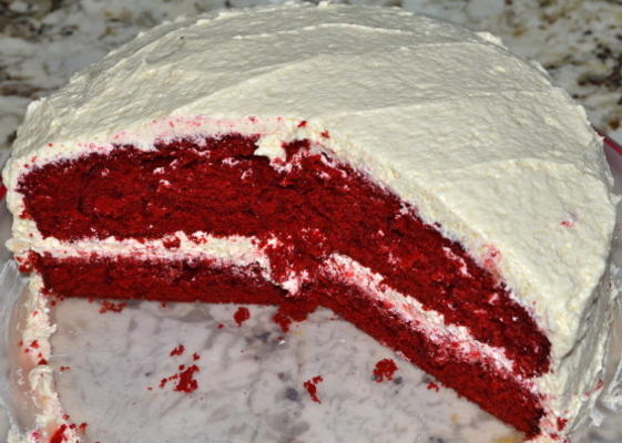 de originele rode fluwelen cake