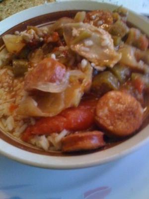 mijn louisiana grootmoeder's gumbo (mijn versie)