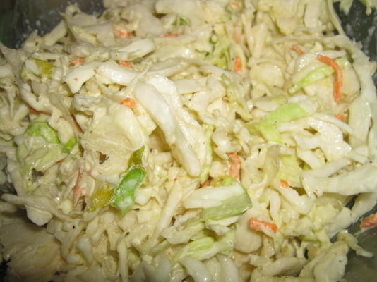 mierikswortel slaw met mosterd