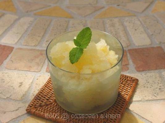 Italiaans granita citroenijs