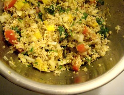 verse en figgy bulgur (bulgor) tarwesalade