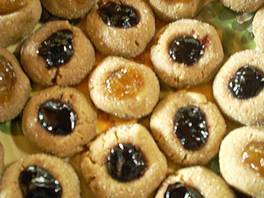 glutenvrije sunbutter thumbprint cookies