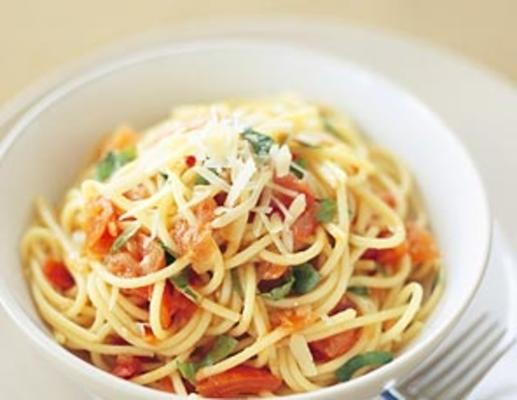 tomaat basilicum pasta (bruschetta pasta)
