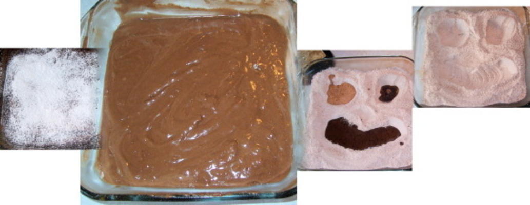 een pan chocoladetaart van devilopachaun