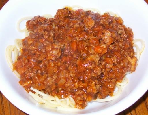 de favoriete spaghettisaus van kinderen