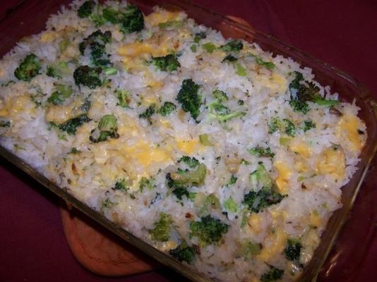 broccoli, kaasachtige rijst