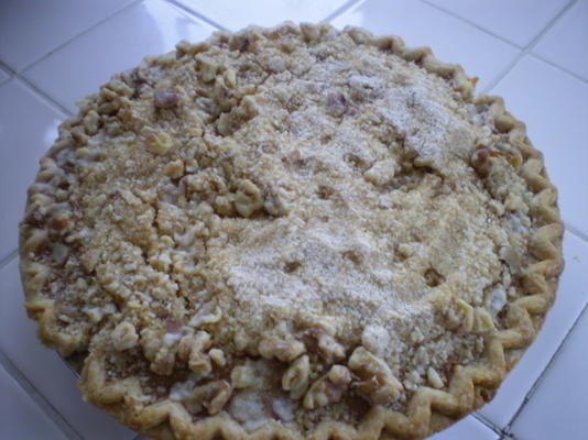 perfecte pompoentaart met streusel topping