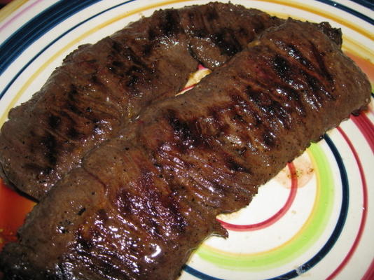 gemarineerde gegrilde rok steak