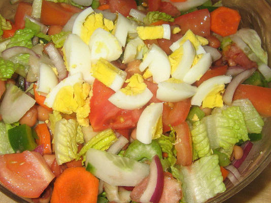 gemengde boon en veggie salade