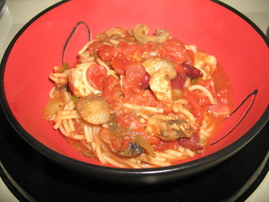 crock-pot toscaanse pasta met kip (5 ww punten)