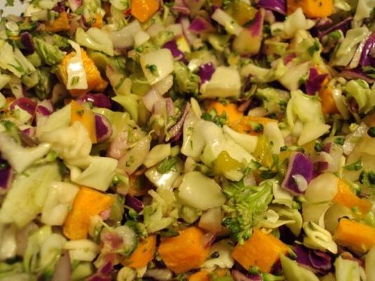 citrus spiked jicama en wortel slaw