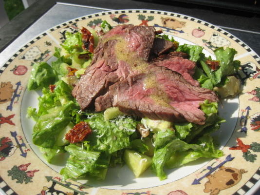 overgebleven steak salade